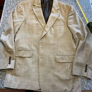 Men’s Lands End suit coat- 44Long -grey tweed